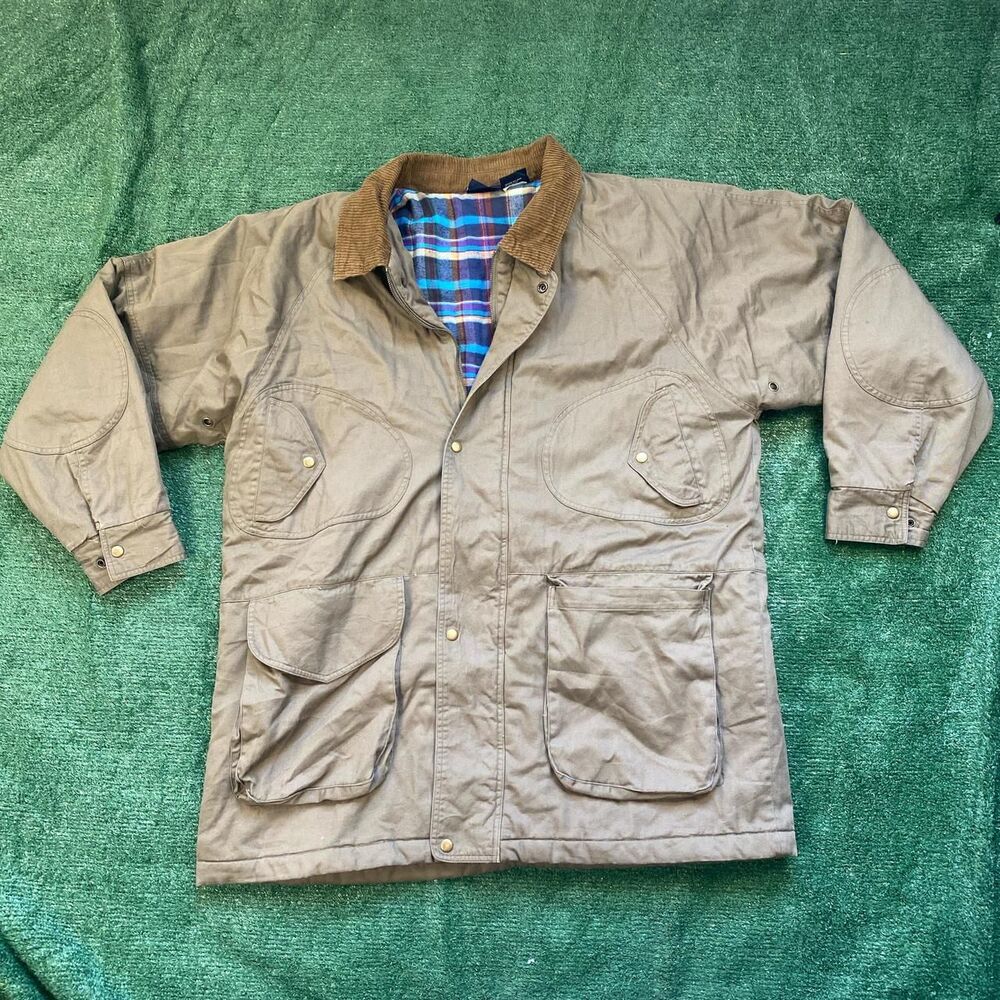 Vintage Y2K Khaki J.Blair Flannel Coat